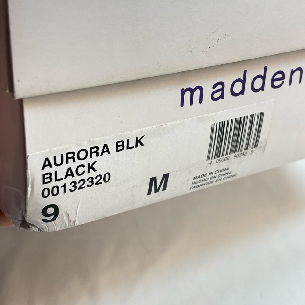 Madden‎ Girl “Aurora” Black Block Heel Sandals • Size 9M 👠🖤 - Picture 7 of 7